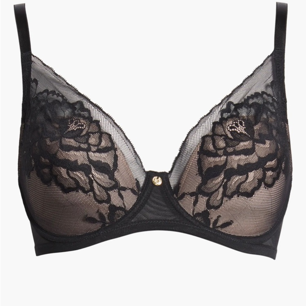 Natori 721150 Flora Contour Underwire Bra 32C Floral Lace VGU - Picture 2 of 13